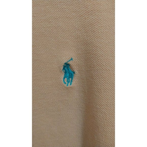 Polo by Ralph Lauren Light Orange Short Sleeve Polo Shirt Mens Sz XL - Picture 5 of 5